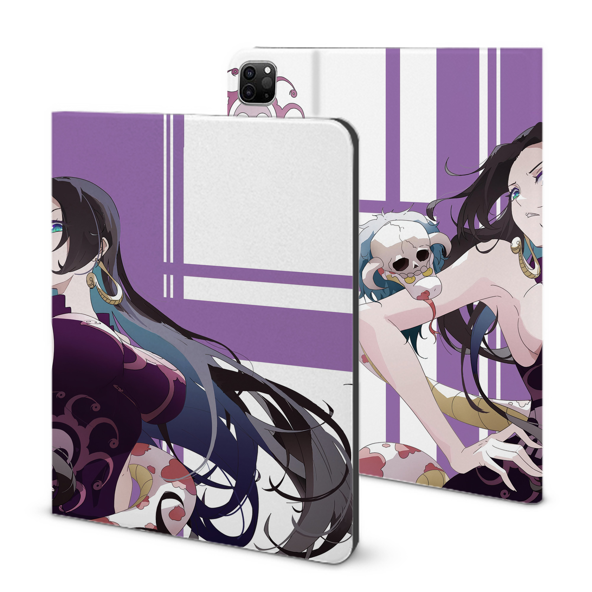 ワンピース ONE PIECE IPad ケース ブック型 PUレザー TPU 耐衝撃 軽量 薄型 ペン収納なし 全面保護 IPad 各モデル対応